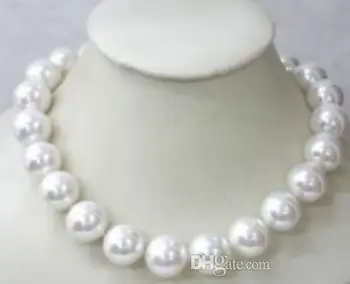 

Wonderful!14MM Natural White Shell Pearl Necklace AAA+>>> free shipping