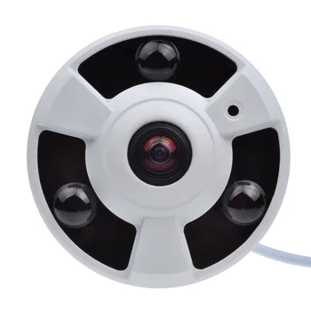 

720P IP Camera (POE) Onvif Fisheye Panorama Lens IR Night Vision HD Security CCTV Camera 2MP 180 Degree View P2P XMEye