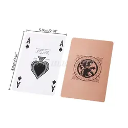 Ультра-тонкий пластик набор игральных карт тренд 54 шт. Палуба покер классический Волшебные трюки инструмент Волшебный покер карты