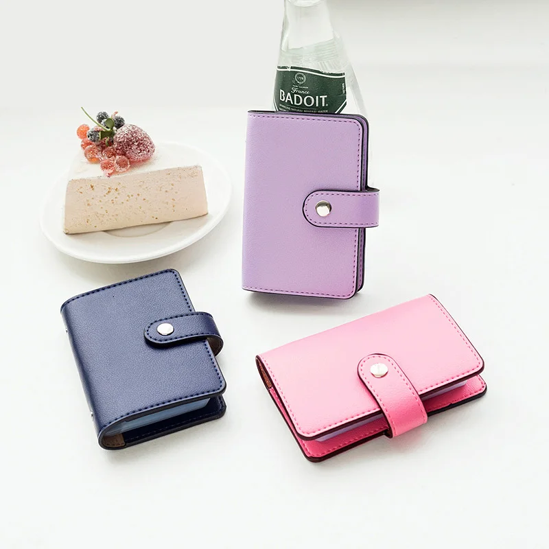 

24 Card Slot pu Leather Women Men ID Card Holders Fashion Business Credit Card Wallet Cardholder Case Slim Wallet for Cards 2018