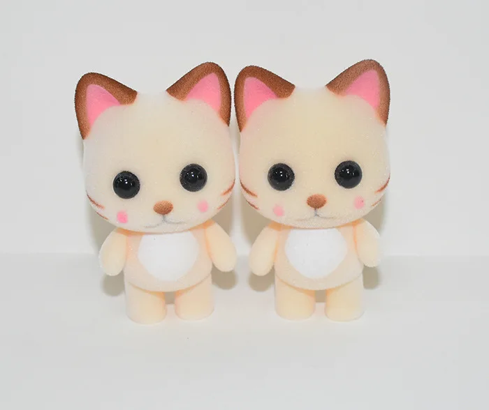 27 desgin Little Cute Flocking Doll Toys Kawaii Mini Cats Decoration Toys bear dog Little Exquisite Dolls Christmas Gifts toy036 - Цвет: 19