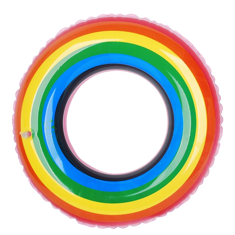 Открытый плавательный движения прозрачный цвет радуги взрослых детей надувные детские плавательные кольца для плавания плавающий бассейн игрушки