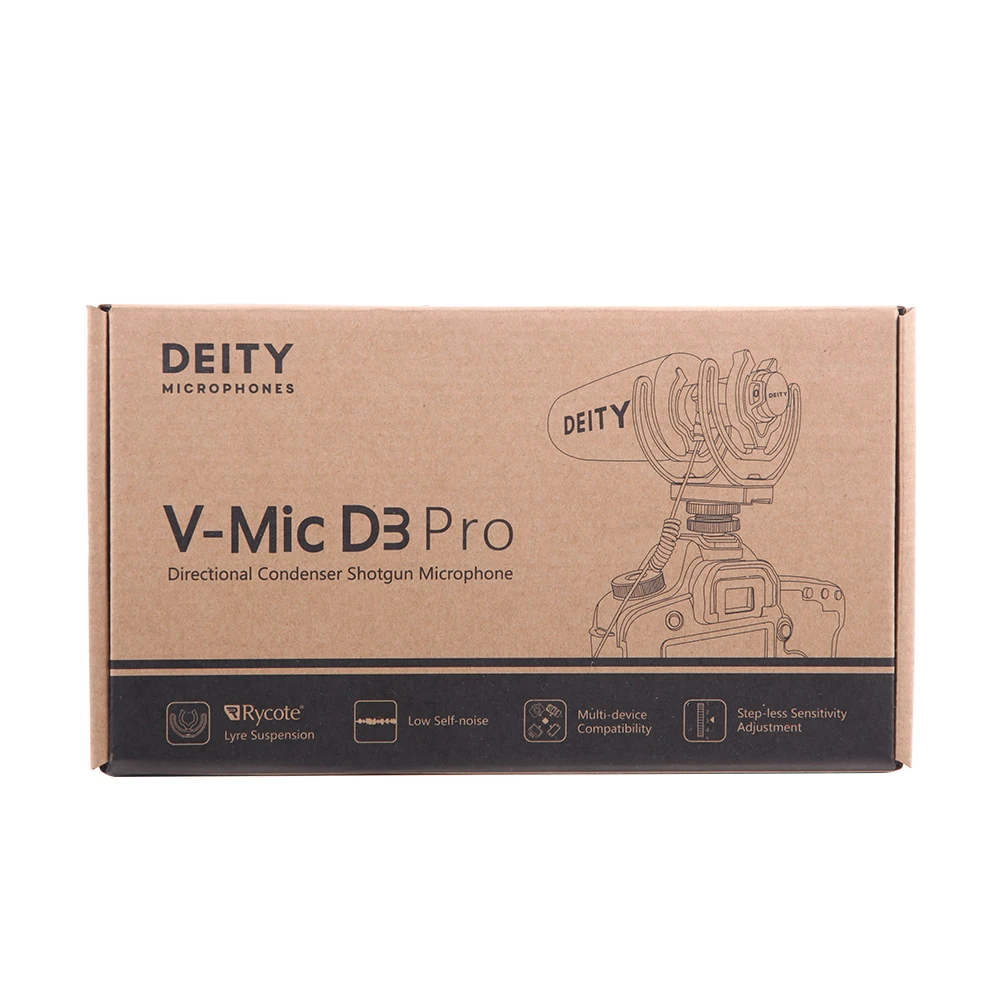 Deity V-Mic D3 Pro Микрофон супер-кардиоидный Полярный узор 15dBA SNR Mic MIC Микрофон Студийный микрофон Конденсатор Запись