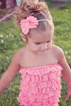 Candy Color Baby Lace Ruffles Sleeveless Romper Infant Toddler Soft Corset Rompers Kids Cotton Jumpsuit Climbing Cloth 10pcs/lot