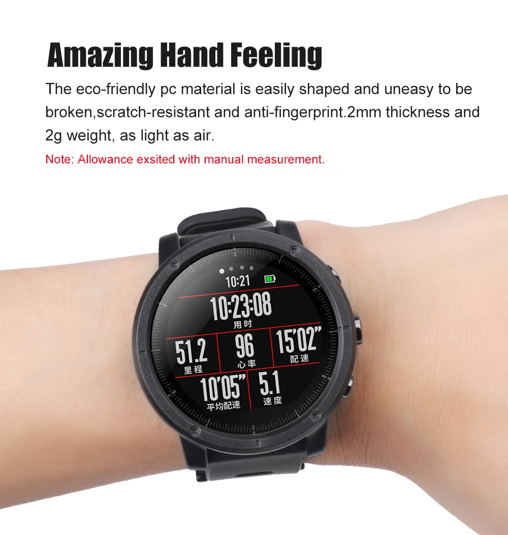 SIKAI чехол для часов Huami Amazfit Stratos 2 Аксессуары для часов чехол для ПК Huami AMAZFIT Stratos Pace 2 защитный чехол