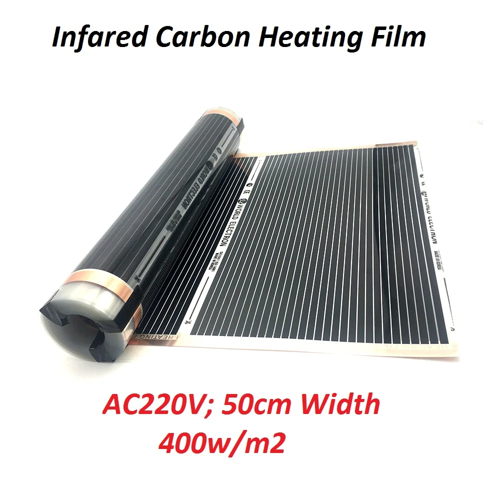 400w M2 Infrared Carbon Underfloor Heating Film Ac220v Warm Floor