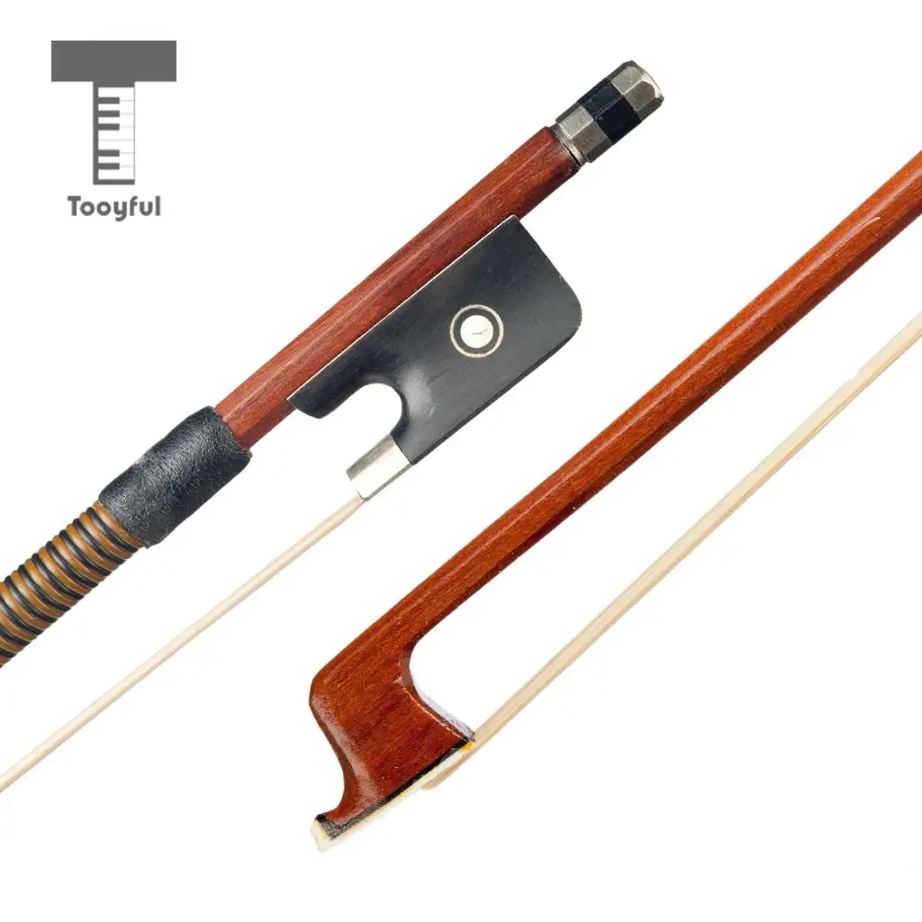 Viola Bow Brazilwood Stick Natural Horse Hair String Ebony Frog Good Sound