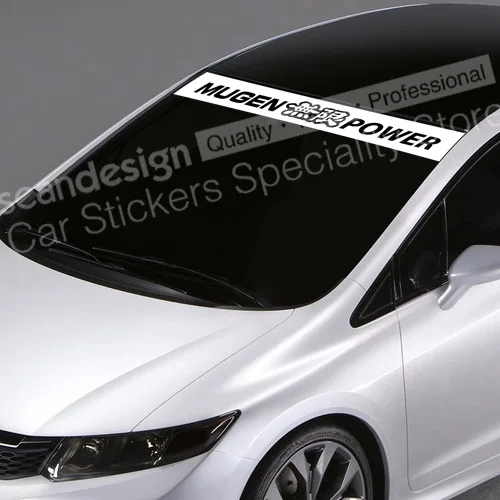 Для Honda Mugen power type A NSX FIT Accord S2000 CIVIC авто внедорожник наклейки водонепроницаемые наклейки на лобовое стекло QCPP