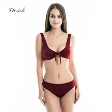 Diwish женский купальник из 2 предметов, 4 цвета, сплошной купальный костюм, одежда для женщин, с низкой талией, Летний Пляжный сексуальный простой женский купальник