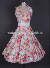 free shipping British Retro Swing full circle Tartan Dress Vintage 50s 60s Rockabilly Party rockabilly kleid