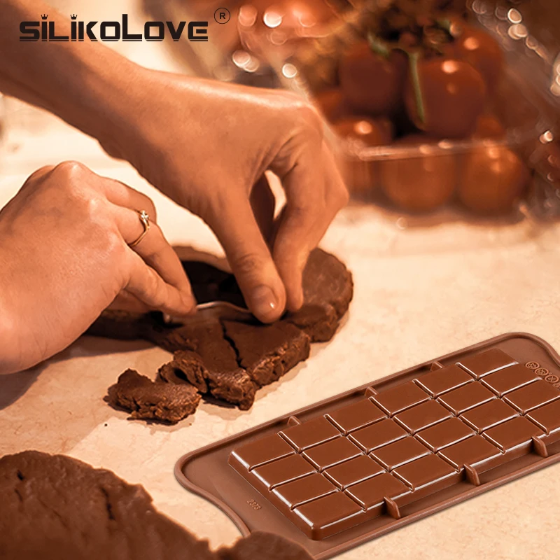 

SILIKOLOVE DIY Square Silicone Chocolate Molds Bakeware 3d Cake Molds High Quality 24 Cavity Food Grade Silicone Mold
