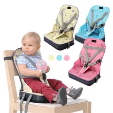 Малыш складной обеденный стульчик для кормления сиденье с ремни безопасности розовый/желтый/синий волокна ткани + нейлон + губка