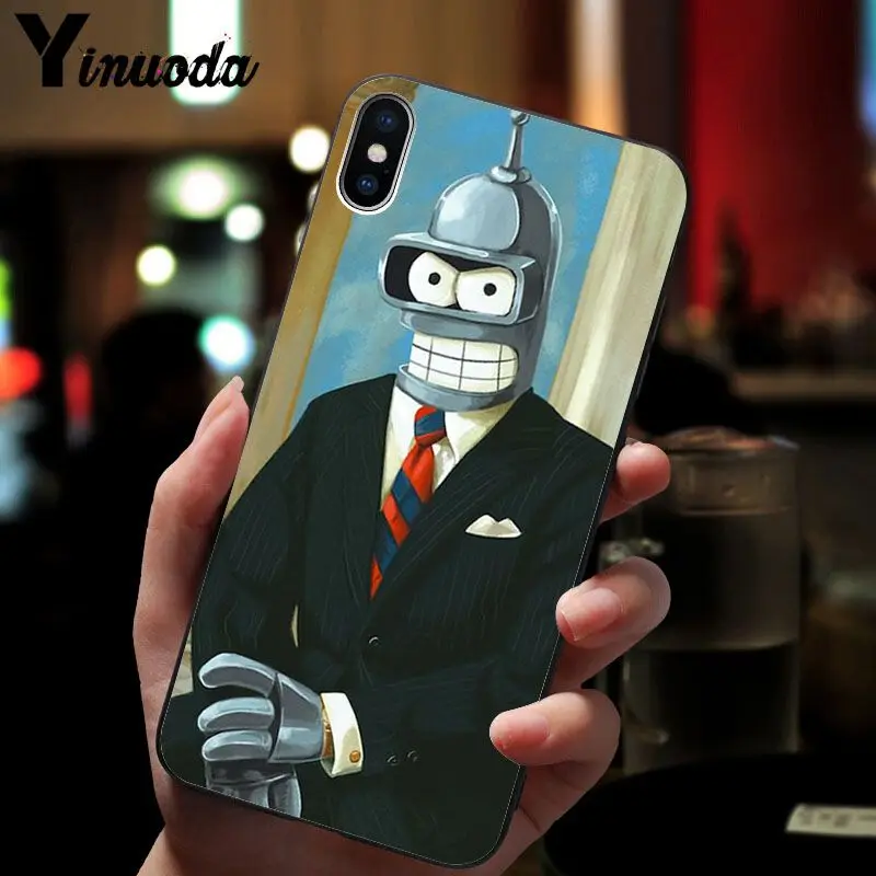 11pro MAX Futurama Bender Bite My Shiny рукоделие принт рисунок чехол для телефона чехол для iPhone 8 7 6S Plus X XS MAX 5 5S SE XR чехол