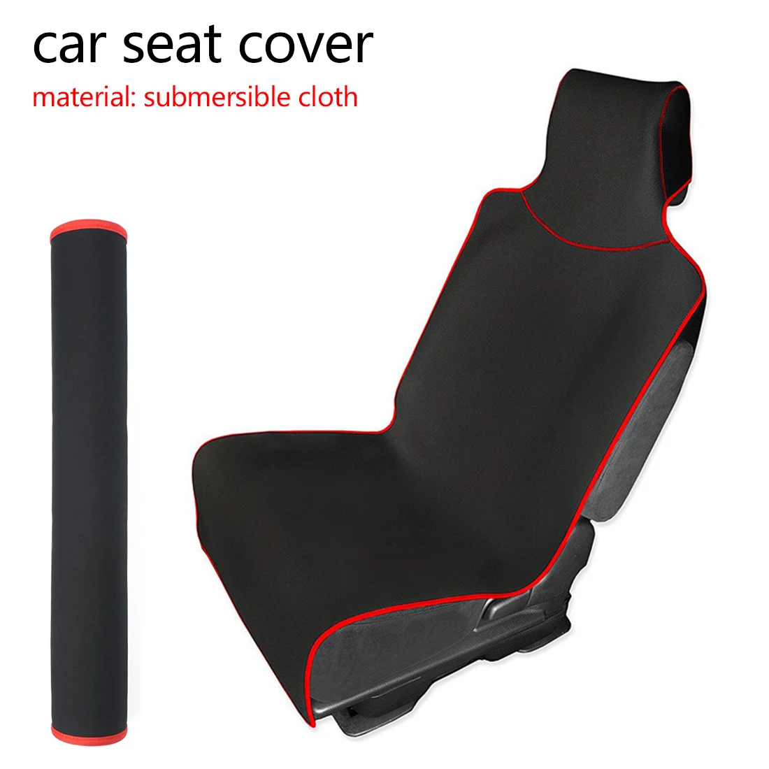 

Dewtreetali New Waterproof Protection Car Seat Cover Universal Multipupose Protector Fit for CarTruck SUV Black Red Trim