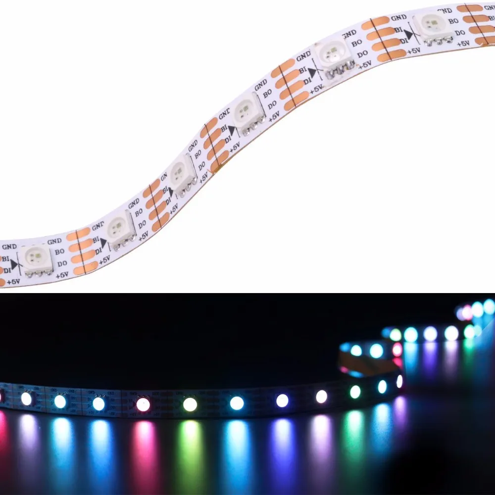 Светодиодная ленсветильник WS2813 5 м 30 60 144 светодиодов s IP68 RGB полноцветная