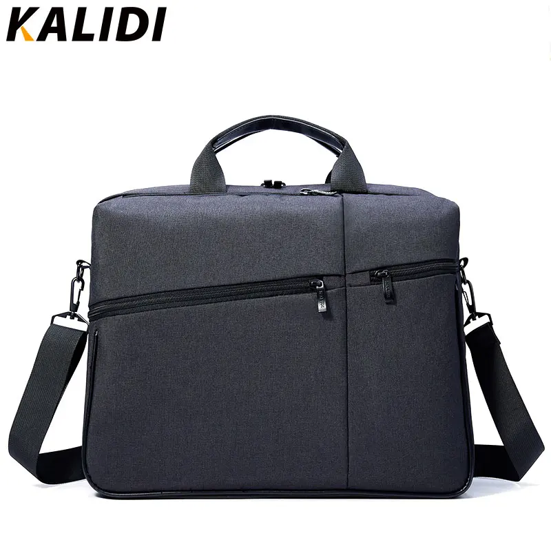 Деловые сумки KALIDI 15 дюймов мужской портфель сумка мессенджер через плечо для
