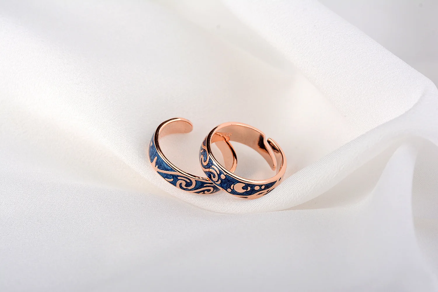 Новое поступление, 925 пробы Серебряное кольцо anillo van gogh cloud, пара колец для мужчин и женщин, регулируемое корейское кольцо на палец для влюбленных KCJ24