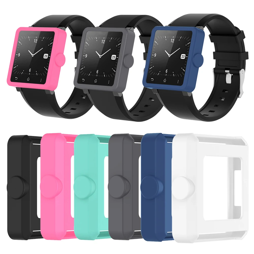 

XBERSTAR Replacement Protective Cover for Sony SmartWatch2 SW2 Genuine Soft Silicone Protective Case Shell Sleeve