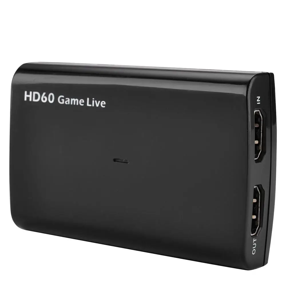 Ezcap 266 HDMI Карта видеозахвата USB 3,0 HD 1080P 4K игровой видеомагнитофон для PS3 PS4 для Xbox tv Box Youtube прямая передача - Цвет: Черный