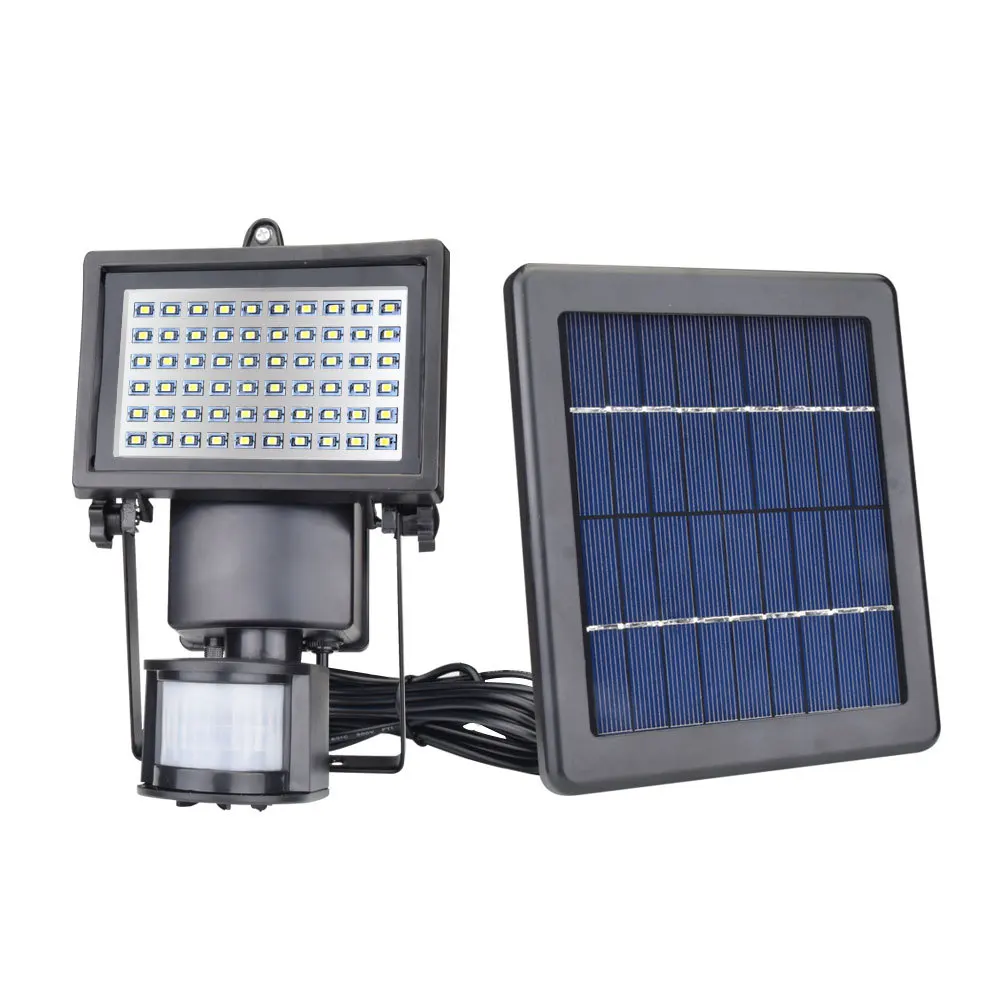 2000mah Mono Solar Panel LED Flood Security font b Garden b font Light PIR Motion Sensor
