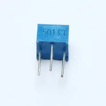 Glyduino 5 шт. 3362P-501/502/503/103/102/104/203 Регулируемое сопротивление 500 Ом 1 K 5 K 10 K 20 K 50 K 100 K набор подстроечных резисторов
