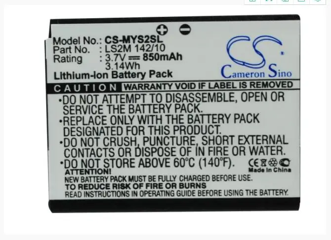 Аккумулятор Cameron Sino 850 мАч для SAGEM P-Phone Puma Phone 179134831 179134849 LS2M 142/10 аккумулятор