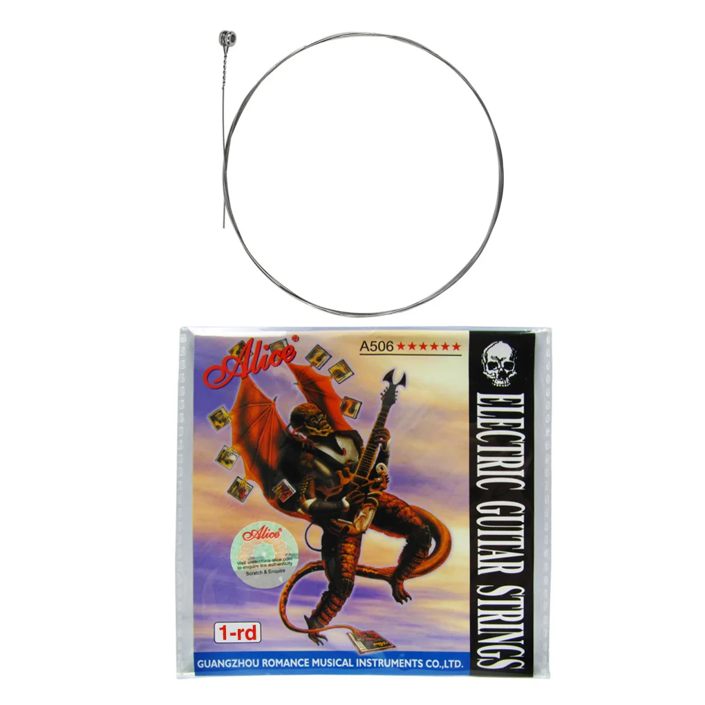 

Alice 1pcs Electric Guitar String E String 1st Coated Steel String A506-L-1 for Guitar Parts & Accessories