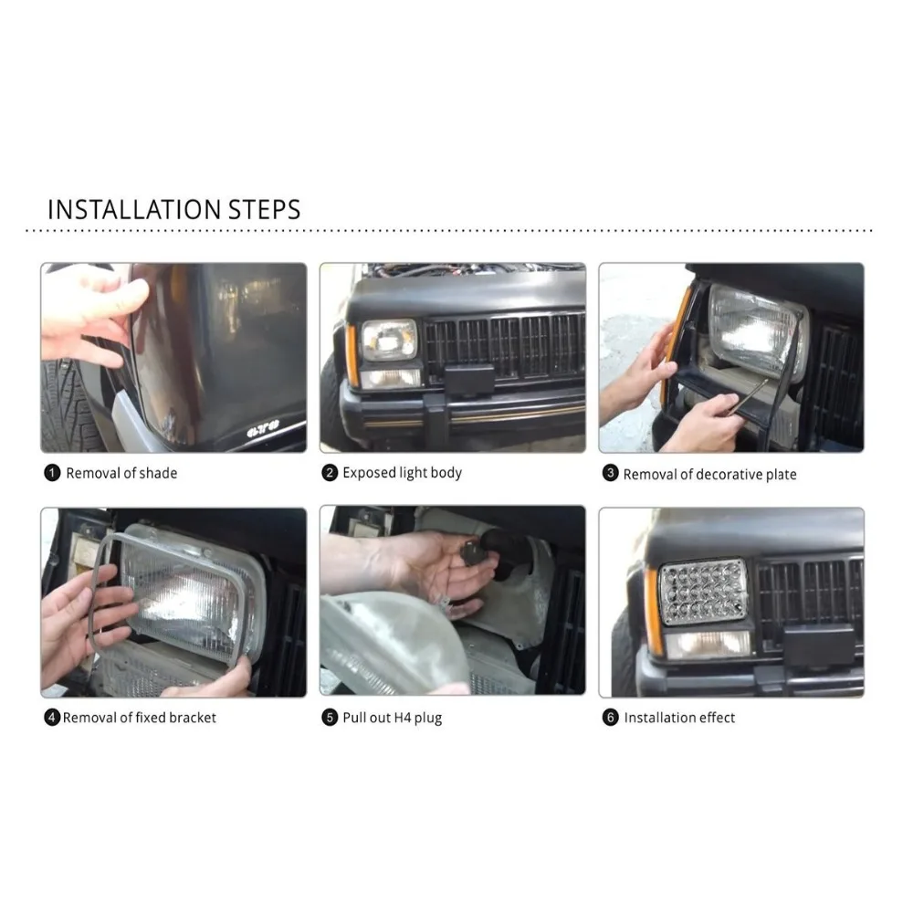 Изогнутая светодиодная световая панель для 1984 2001 Jeep XJ Cherokee 50 дюймов с крепежными