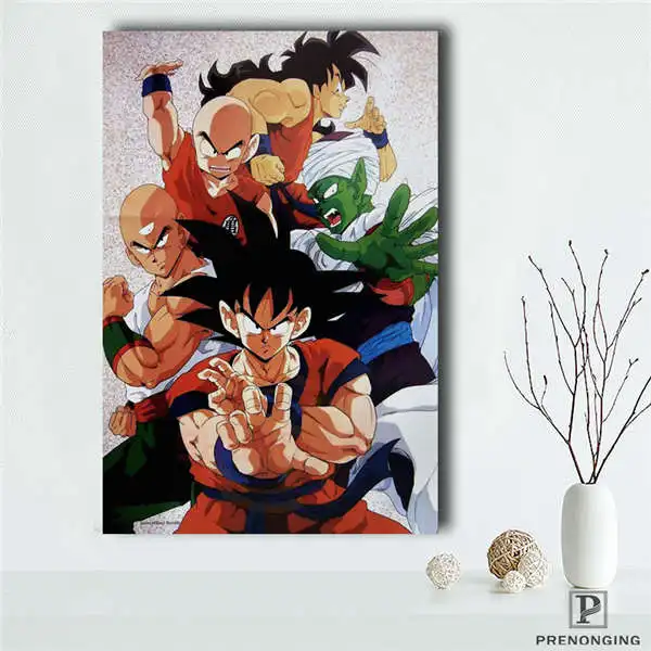 Съемная Фреска домашний декор es плакат топ продаж Dragon Ball Z Гоку аниме плакат#190114s07 - Цвет: Шоколад