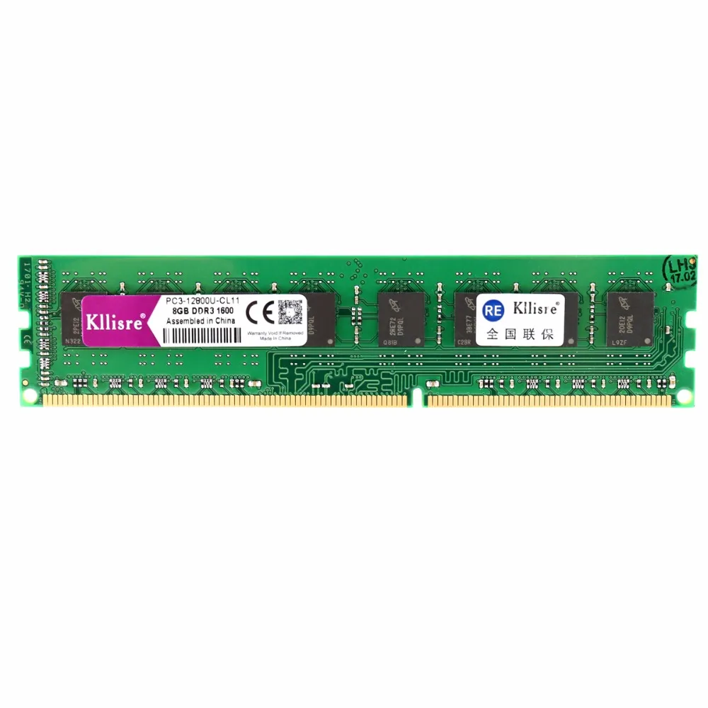 Память Kllisre ddr3 8 ГБ ОЗУ 1600 МГц без ecc для настольного ПК 240 контактов dimm|memory cd|ddr3