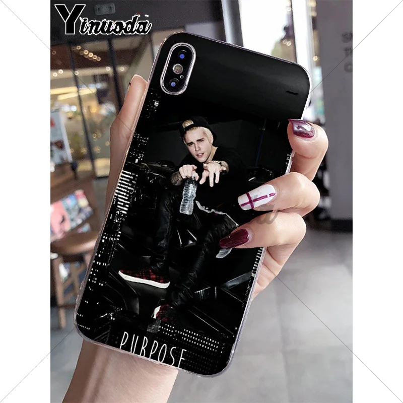 Yinuoda Justin Bieber Novelty Fundas Phone Case Cover for Apple iPhone 8 7 6 6S Plus X XS MAX 5 5S SE XR Cover