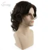 StrongBeauty Men Wig Brown Medium Curly Synthetic Natural Full Wigs ► Photo 3/6