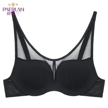 PAERLAN бюстгальтер пуш-ап на маленькую грудь, 5/8 чашечек, сетчатые, обернутые комоды, маленькие комоды, собранное гладкое нижнее белье для женщин, застежка сзади