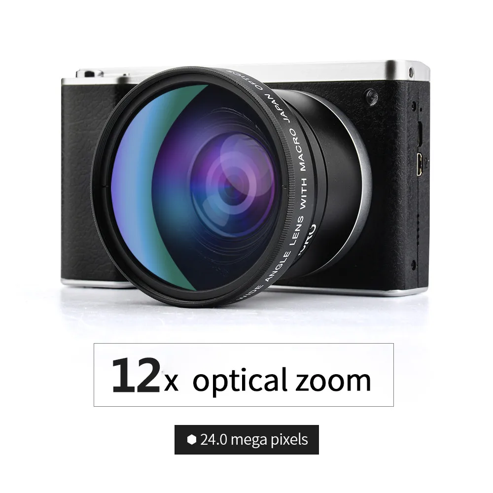 

FHD 1080P 30fps 24MP Digital Camera Cam Camcorder 4.0" LCD Display With Touch Function 12X Optical Zoom Support Debounce 10Nov 7