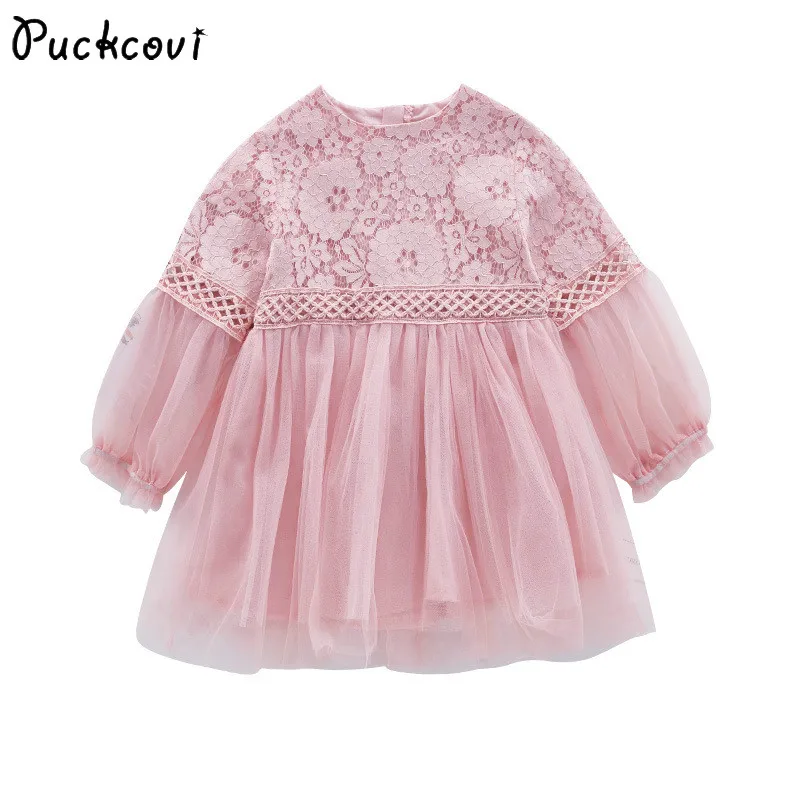 

Girls dress 2018 Spring dresses Vestidos Kids clothes Long sleeve dresses Lace Robe enfant dress Roupas infantis menina