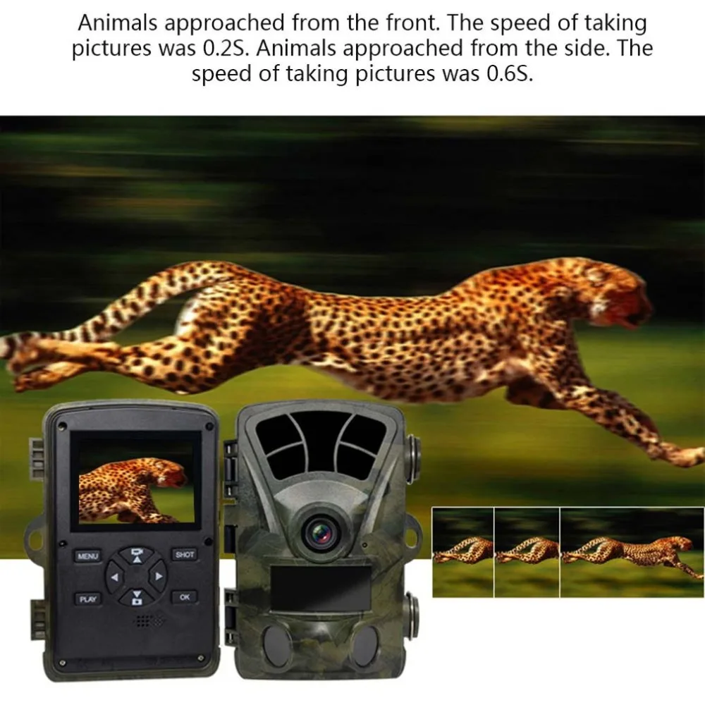 

H885 1600W HD Pixels Waterproof Hunting Camera For Field Outdoor Monitoring Pyroelectric Infrared Sensing Technology