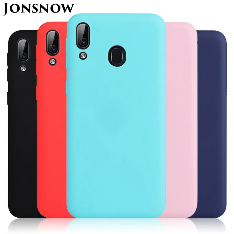 

Phone Case for Samsung A50 A30 A10 A70 A305F A505F Soft Matte Pure Color Jelly Cover for Galaxy A40 A60 A20 M10 M20 M30 Cases