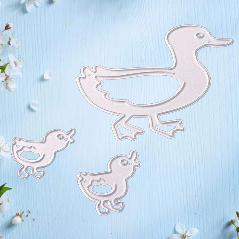 

3Pcs/Set!!! Love Duck Family Cutting Dies Stencil DIY Scrapbooking Album Card Embossing Craft New Arrival Cutting Dies Frame