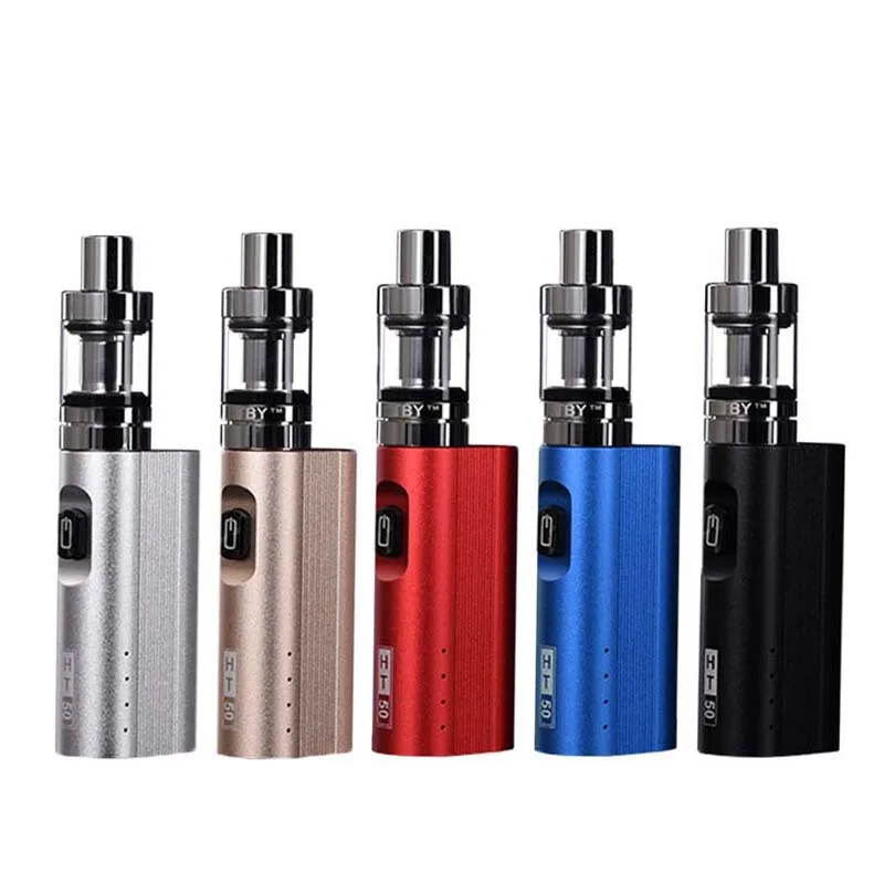FERSHA-Electronic-Cigarette-50W-Adjustable-vape-mod-box-kit-2200mah-0-5ohm-battery-2ml-tank-e