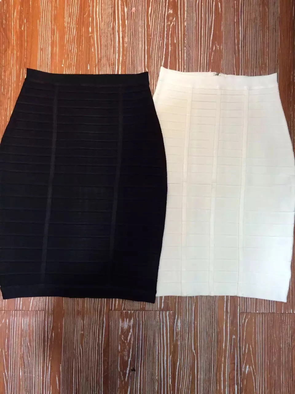 

2016 Women Sexy Black White Celebrity Bandage Skirts Rayon Good Stretch Mini bodycon Pencil Skirt Wholesale