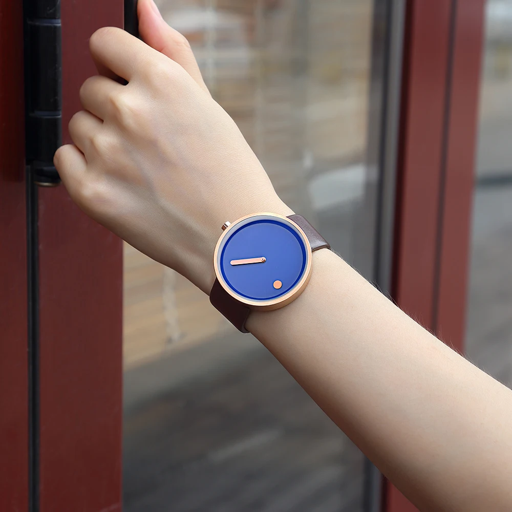 GEEKTHINK Уникальный дизайн бренда кварцевые аналоговые наручные часы с ремешком из натуральной кожи женские модные женские повседневные часы женские часы для девочек