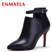 New Fall Design women sexy ankle boots Genuine Leather pointed toe thin high heels lady pumps women Martin boots shoes New Fall Design women sexy ankle boots Genuine Leather pointed toe thin high heels lady pumps women Martin boots shoes