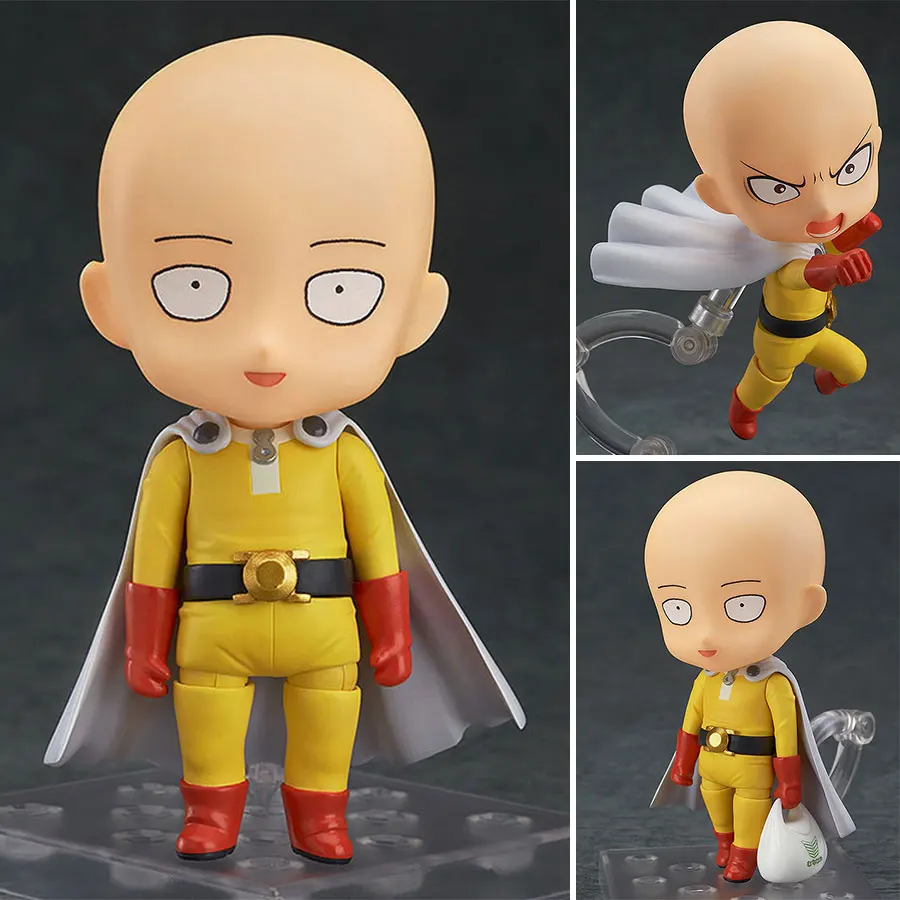 

Anime One Punch Man PVC Action Figure 575# 10cm Movable Nendoroid Saitama Sensei Model Doll Collection Toys