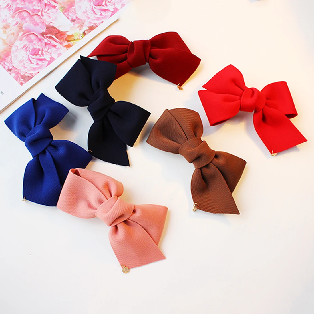 Hot Hair Accessories Bow Beauty Big bow spring clip 1 Pcs Fashion Girls