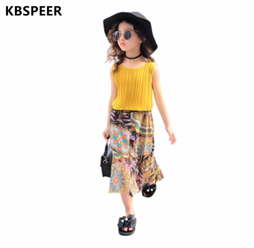 Children's Clothing Set Children's Clothing Children's Summer Chiffon