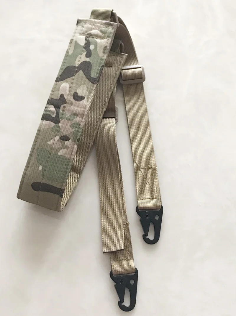 

Two Point Shoulder Rifle Strap With QD Metal Buckle Adjustable Bungee Tactical Airsoft Mount System Kit Gun Sling