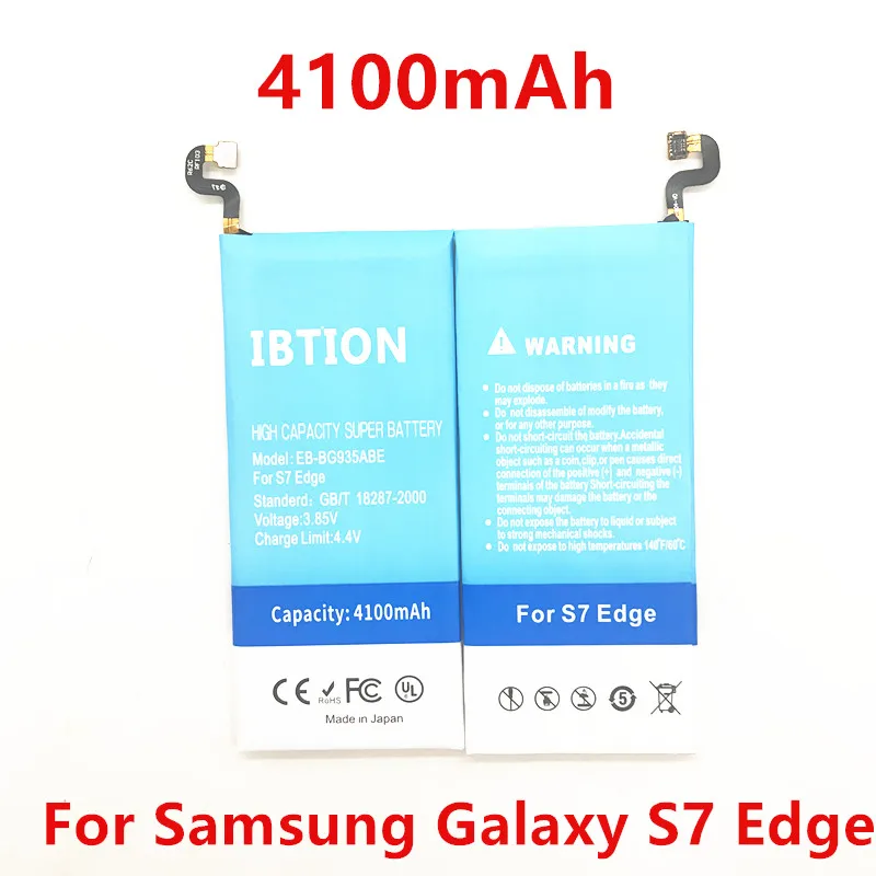 

IBTION 4100mAh EB-BG935ABE Battery Replacement For Samsung Galaxy S7 Edge Battery G935F G9350 G935 battery