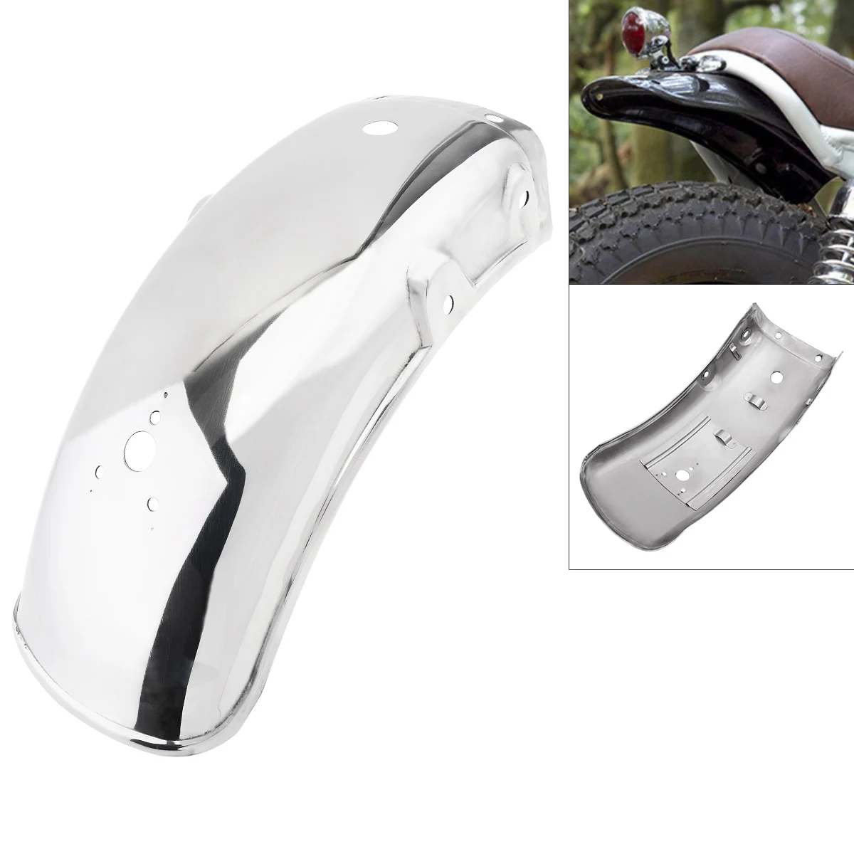 

Motorcycle Stainless Steel Rear Wheel Guardabarros Trasero for Suzuki GN125 and GN250 hot