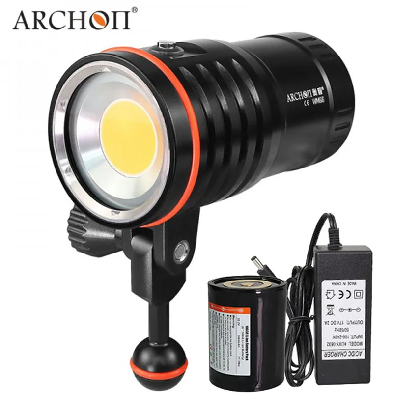 

Diver Diving Flashlight ARCHON WM66 DM60 Underwater Spot Light 12000LM 100M Waterproof Led COB Torch