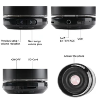 tf כרטיס SCOMAS מיני Bluetooth רמקול סטריאו 3D רמקול אלחוטי מוסיקה סראונד תמיכה דיבורית Bluetooth, כרטיס TF, USB AUX (5)